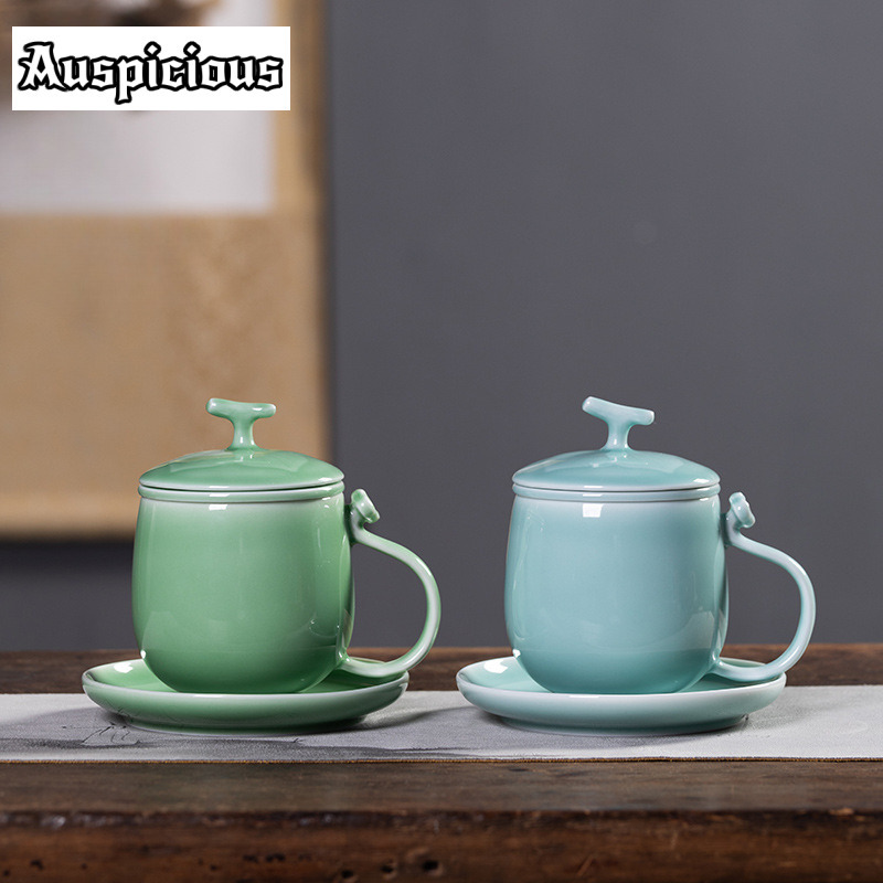 400ml Azure Longquan Celadon F - Celadon Ceramic Cup recension och pris