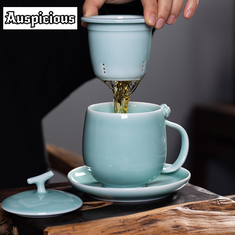 400ml Azure Longquan Celadon F - Celadon Ceramic Cup recension och pris