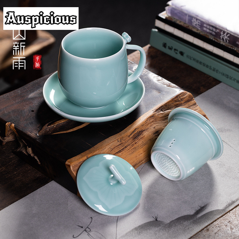 400ml Azure Longquan Celadon F - Celadon Ceramic Cup recension och pris